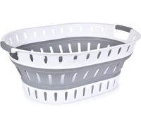 Panier à linge 36 L Collecteur de linge pliable Bac à linge Panier de rangement Ovale
