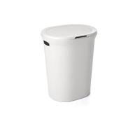 Tatay Panier à linge Baobab 40 L polypropylène sans BPA avec couvercle Blanc Pergame