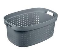 Plast Team Corbeille à linge moderne 41,9 litres Gris