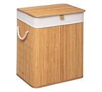 Panier à linge 5five Simply Smart Bambou 50 x 41.5 x 30 cm Blanc
