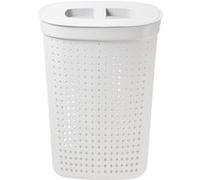 Panier à linge 61L blanc rangement Plast Team Seoul
