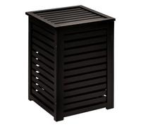Panier à linge 65l "sicela" en bambou noir - 5 five simply smart