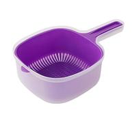 Panier à linge à double couche avec poignée, panier passoire, récipient alimentaire | Panier de drainage de cuisine pour le nettoyage des aliments et des légumes