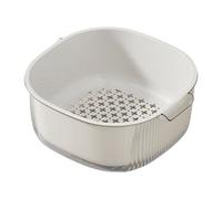 Panier à linge à légumes, bol à fruits, panier d'égouttement multifonction pour la cuisine, passoire portable, panier de lavage creux pour le rangement