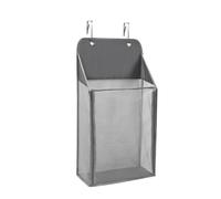 Panier à linge à suspendre à une porte, panier à linge en maille, panier à linge pliable à suspendre à une porte, sac de rangement pour vêtements sales, sac de rangement divers (taille M, gris)