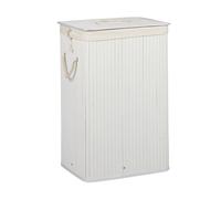 Relaxdays Lot de 2 paniers à linge en bambou