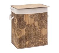 Panier à linge Bambou ""Blackflora"" ou ""Palawan"" 60 litres Atmosphéra - Blackflora