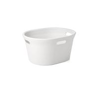 TATAY Panier à linge Baobab 35 L – Polypropylène, sans BPA, 3 poignées – Blanc Pergame