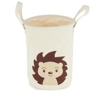 Panier à Linge Bébé Hérisson Piksi - Bieco - Panier à Linge - Corbeille de Rangement - Enfant - Sable/Chocolat