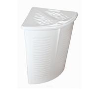 Panier à linge Branq Corner Zebra 45l blanc 1402