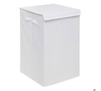 5five – Panier à linge Colorama 74 L tissu blanc avec séparateur