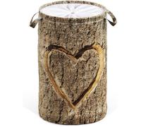 Panier à Linge, Corbeille à Linge Ronde 60 litres, Sac à Linge Pliable avec des Poignées l'amour Vrai