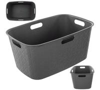 Panier à linge Curver Softex 45 L, gris foncé