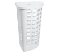Panier à linge d'angle 54 litres - Blanc