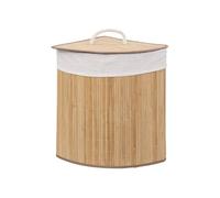 Panier à Linge d'Angle "Bambou" 48L Naturel