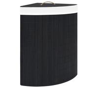 Panier à Linge d'Angle Bambou 60 L Corbeille Bac Rangement de Vêtements vidaXL