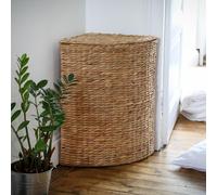 Panier À Linge D'Angle En Jacinthe D'Eau - Bois Clair
