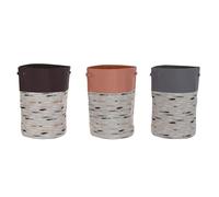 Panier à linge DKD Home Decor Gris Orange 40 x 40 x 60 cm [3 Unités]
