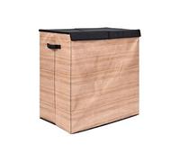 Panier à Linge Double Compartiments "Lou" 58cm Naturel