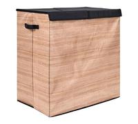 Panier à Linge Double Compartiments "Lou" 58cm Naturel