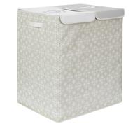 Je Cherche une Idée - Panier à linge double RG0006 50×41×57 cm, 2 compartiments, design tendance