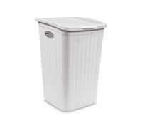 Panier À Linge Élégance 36 Litres Ratt Blanc Stefanplast