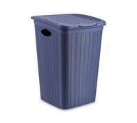 Panier À Linge Élégance 50 Litres Bleu Marine Stefanplast