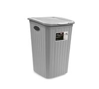 Panier À Linge Élégance Rattan Gris Lt 50 Cm 38X37X55H