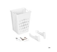 (1 unite) panier à linge pour module de 450 mm, en plastique blanc