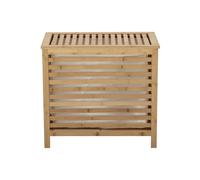 Panier à linge en bambou beige, rectangulaire, sac amovible, lavable - Bloomingville, Aden - 35x57x52 cm