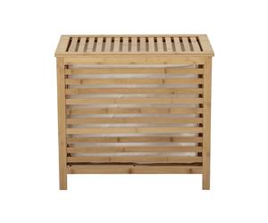 Panier à linge en bambou beige, rectangulaire, sac amovible, lavable - Bloomingville, Aden - 35x57x52 cm