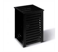 Panier à linge 65l "sicela" en bambou noir - 5 five simply smart