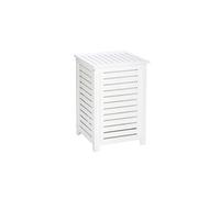 - Panier à linge en bois Olso - L. 45 x H. 65 cm - Blanc - Olso