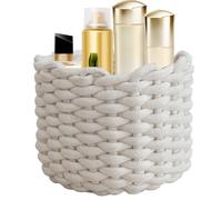 Panier à linge en corde de coton - Organiseur de rangement pour salon, salle de bain, chambre d'enfant, bureau, linge, étagère de douche