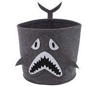 Panier à Linge en Coton, Panier à Linge Épais et Pliable, Motif Animal Mignon, Panier de Rangement pour Jouets, Seau Cylindrique pour Vêtements, 30 X 27 CM (Type d'animal de mer)