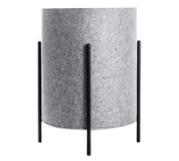 Panier à Linge en Feutre avec Pied de Support, Corbeille a Linge à Cadre en Acier de 40L, Laundry Basket Décoratif pour le Salon, Panier de Rangement Multifonctionnel(Gray)