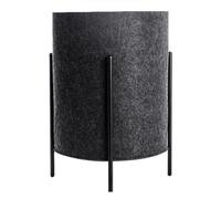 Panier à Linge en Feutre avec Pied de Support, Corbeille a Linge à Cadre en Acier de 40L, Laundry Basket Décoratif pour le Salon, Panier de Rangement Multifonctionnel(Black)