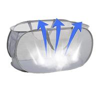 Panier à linge en maille avec sangles - Panier de rangement pliable portable, panier à vêtements pliable avec poignées durables pour chambre d'enfant, dortoir d'université ou voyage Keloc