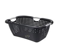 Panier à linge en plastique noir 60 x 40 cm
