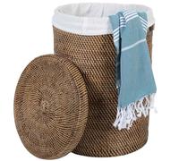 Panier à linge en rotin Cleo Marron Taille L LOM20022