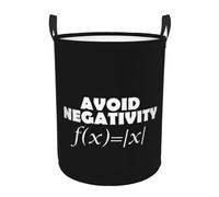 Panier À Linge Évitez La Négativité Maths Amusantes Robuste Corbeilles À Linge Pliable Bac De Rangement Pour Buanderie Jouets Salle De Bain 34X42Cm