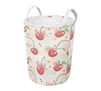 Panier À Linge Fruits Rouges Paniers À Linge Pliable Grand Bac De Rangement En Tissu Corbeille Durable Avec Poignées Pour Organiser Chambre D'Enfants,Jouets,Vêtement