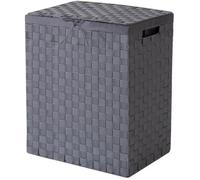 Compactor Panier à Linge Stan, Tissu Rayon, Rectangle, 25x38x60 cm, Gris