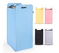 Panier à linge - Hennez - Katy - Feutre - 75 litres - Bleu - Pliable