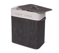 Panier à linge MENDLER HWC-C21 63x55x34cm 100l gris foncé Gris