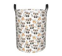 Panier à linge imprimé koala mignon de dessin animé, panier à linge pour chambre à coucher, appartement, dortoir universitaire, panier à linge sale pour décoration esthétique