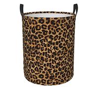 Panier à linge imprimé léopard, panier à linge, panier de rangement pliable, paniers à vêtements, panier pour chambre d'enfant pour la maison, le bureau, le dortoir