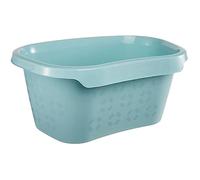 Panier à linge - KEEEPER - Tilda - 30 5 l - Bleu clair - Ergonomique avec protège-hanche