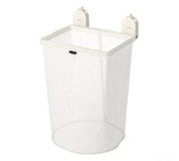 Panier à linge mural pliable avec ventouse de grande capacité en maille, sans perçage, pour vêtements sales de salle de bain (C)