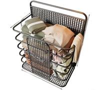 Panier à linge mural spacieux construit avec un cadre en fer solide pour une utilisation dans la salle de bain et une gestion optimisée de l'espace au sol (noir)